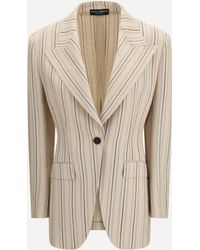 Dolce & Gabbana - Single-Breasted Regimental Pinstripe Jacket - Lyst