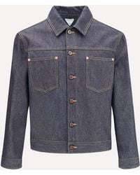 Bottega Veneta - Raw Denim Jacket - Lyst