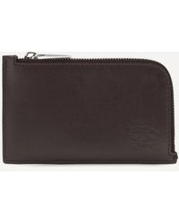 Burberry - Check Zipped Card Holder - Lyst