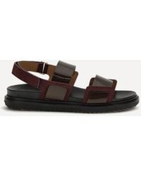 Marni - Double-Strap Fussbett Sandals - Lyst