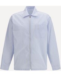 Prada - Striped Re-Nylon Shirt - Lyst