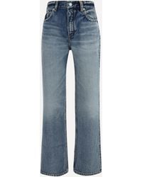 Alaïa - Straight-Leg Denim Jeans - Lyst