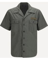 Dolce & Gabbana - Dolce & Gabbana Short-Sleeve Shirt With Chest Pocket - Lyst