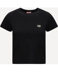 KENZO - Cotton T-Shirt With The Embroidered Â€Œwild Tigerâ€ - Lyst