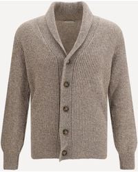 Brooksfield - Virgin Wool Shawl Collar Cardigan - Lyst