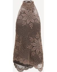 Magda Butrym - Crochet Lace High-Neck Top - Lyst