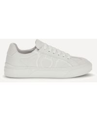 Ferragamo - Leather Sneakers - Lyst