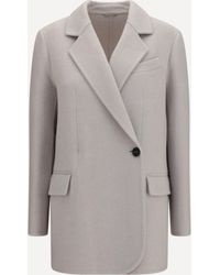 Brunello Cucinelli - Single-Breasted Wool And Cashmere Jacket - Lyst