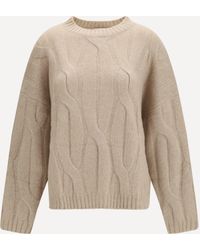 Allude - Cashmere And Silk Sweater With Voluminous Sleeves - Lyst