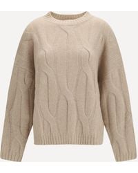 Allude - Cashmere And Silk Sweater With Voluminous Sleeves - Lyst