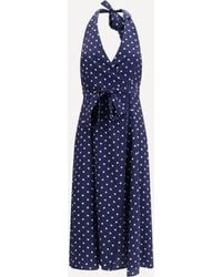 P.A.R.O.S.H. - P. A.R. O.S. H. Polka-Dot Silk Dress - Lyst