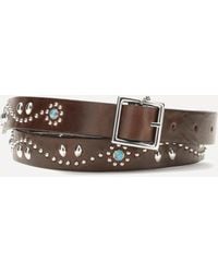 HTC - Glendale Leather Belt With Embellishments - Lyst