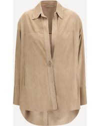 Salvatore Santoro - Suede Shirt - Lyst