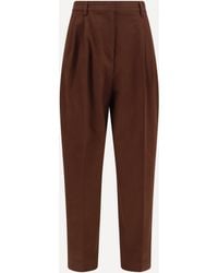 Fabiana Filippi - Wool-Blend Elasticated-Waist Pants - Lyst