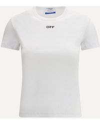 Off-White c/o Virgil Abloh - Off Stamp Rib Basic T-Shirt - Lyst