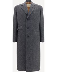 Valentino - Long Single-Breasted Coat - Lyst