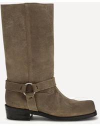 Golden Goose - Suede Biker Boots - Lyst