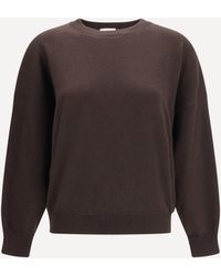 Brunello Cucinelli - Cashmere Sweater With Monili Chain - Lyst