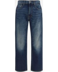 7FOR - Straight-Leg Denim Jeans - Lyst