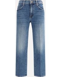 Mother - Mid Rise Rambler Zip Ankle Fray Jeans - Lyst
