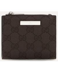 Gucci - Small Wallet With Plaque - Lyst