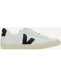 Veja - Esplar Logo Leather Trainers - Lyst