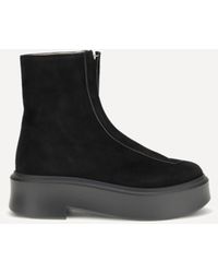 The Row - Leather Boots - Lyst