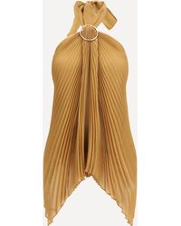 Max Mara - Plissé Chiffon Top - Lyst