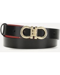 Ferragamo - Adjustable And Reversible Gancini Belt - Lyst