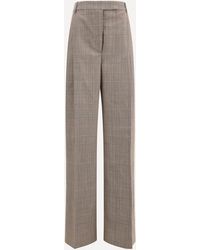 Rohe - Prince Of Wales Wide Leg Pants - Lyst