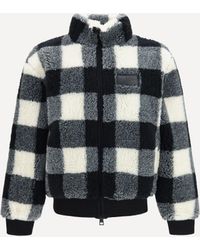 Givenchy - Checked Wool-Blend Teddy Jacket - Lyst