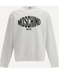 Moschino - Printed Organic Cotton Sweatshirt - Lyst