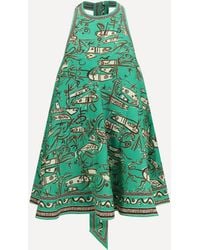 ALÉMAIS - Fish Sticks Mini Linen Dress - Lyst