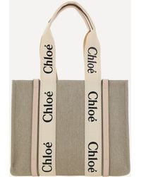 Chloé - Woody Canvas Shoulder Bag - Lyst