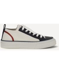 Brunello Cucinelli - Cotton Knit And Suede Sneakers With Precious Toe - Lyst