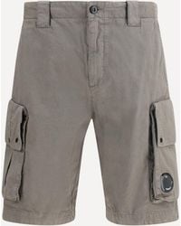 C.P. Company - C. P. Company Cotton Gabardine Bermuda Shorts - Lyst