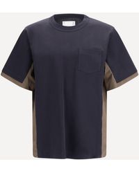 Sacai - Cotton Typewriter & Cotton Jersey T-Shirt - Lyst