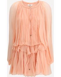 Chloé - Chloã Mini Dress With Cape - Lyst