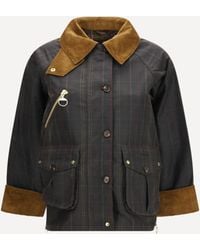 Barbour - Marena Check Waxed Jacket - Lyst