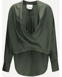 Sa Su Phi - Silk Wrap Blouse - Lyst