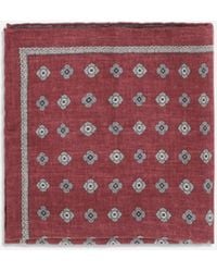 Brunello Cucinelli - Jacquard Silk Pocket Square - Lyst