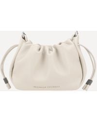 Brunello Cucinelli - Borsa A Tracolla Bucket Mellow Mini - Lyst