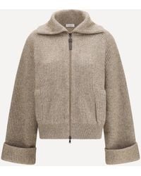 Brunello Cucinelli - High-Neck Sweater With Wide Sleeves - Lyst