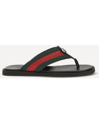 Gucci - Maverik Gg Interlocking Flip-Flop Sandals - Lyst