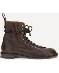 Versace - Billy Leather Ankle Boots - Lyst