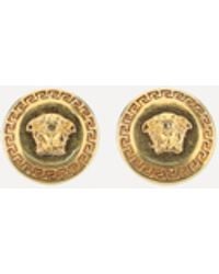 Versace - Medusa Logo Earrings - Lyst