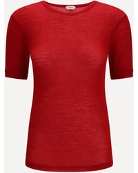 Versace - Ribbed Knit T-Shirt - Lyst