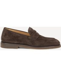 Brunello Cucinelli - Loafers Suede Leather - Lyst