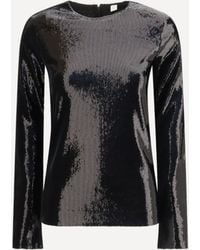 TOTEME - Long-Sleeved Sequin Top - Lyst