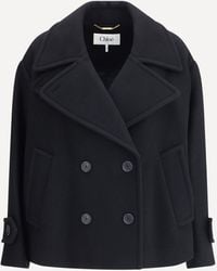 Chloé - Cappotto Corto Oversize - Lyst